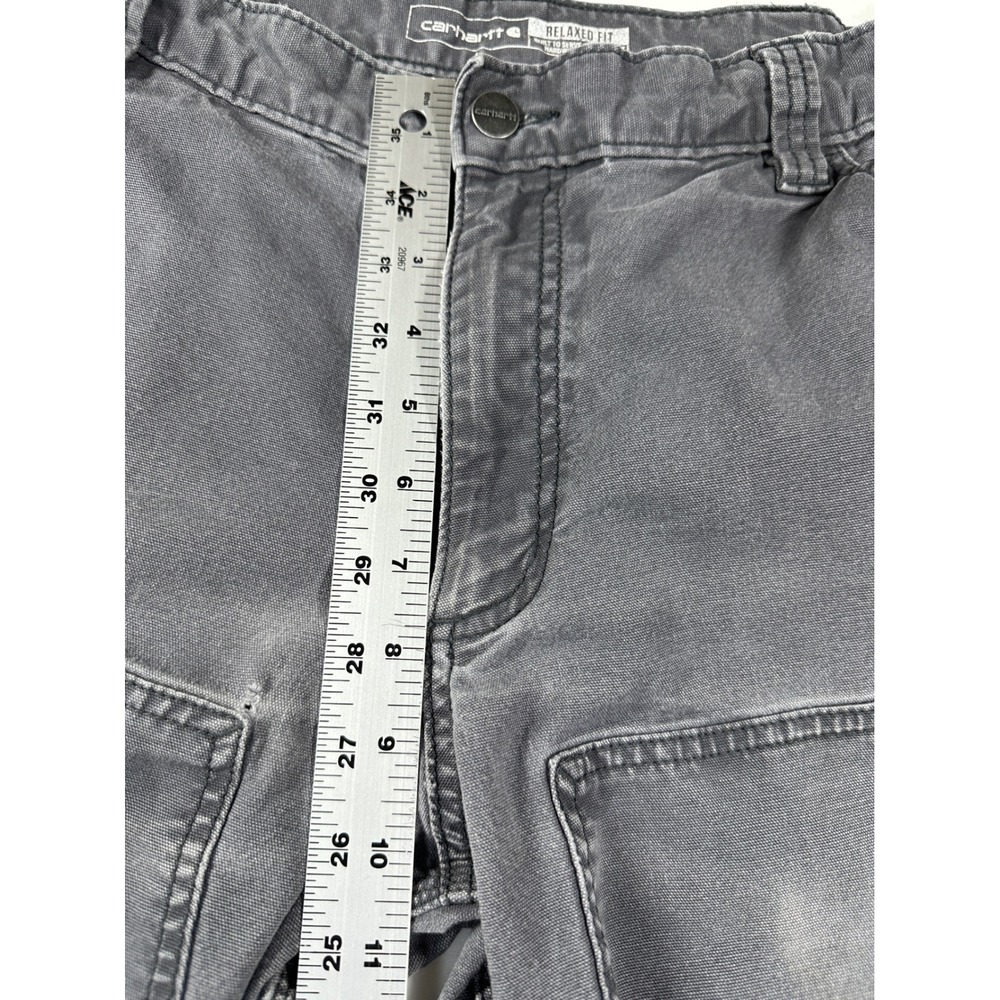 Carhartt Rugged Flex Double-Front Utility Work Pant Mens 34x34 Shadow Distressed - Picture 7 of 13